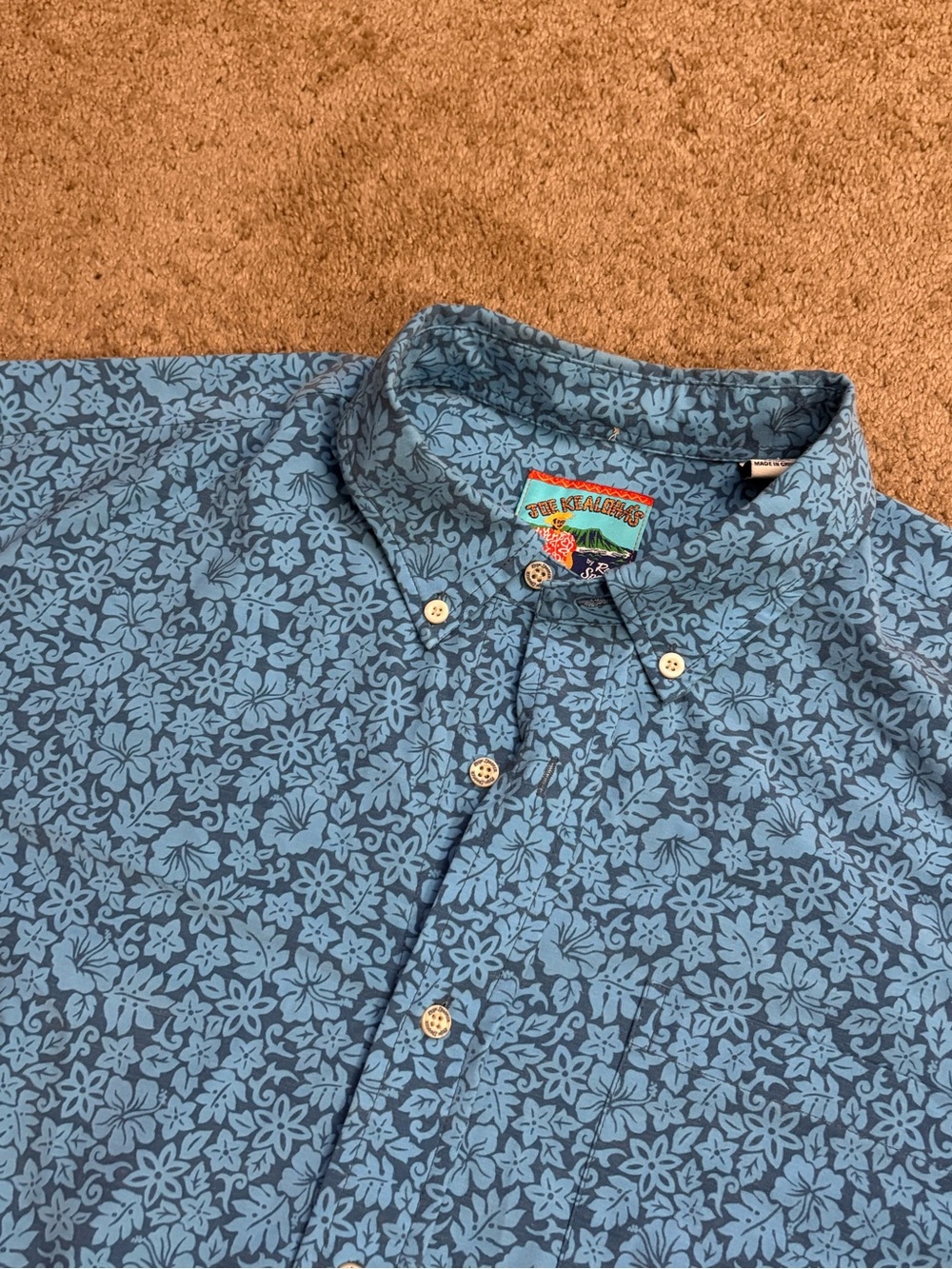 Joe Kealoha Reyn Spooner Hawaiian Shirt Mens Large Aloha Floral Short Sleeve